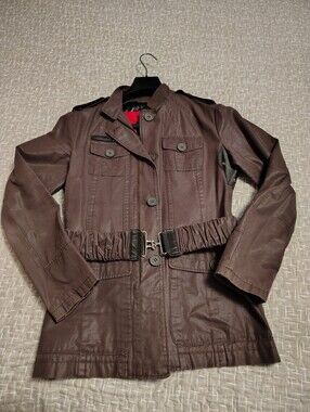 Rudsak Women’s Brown Utility Belted Jacket